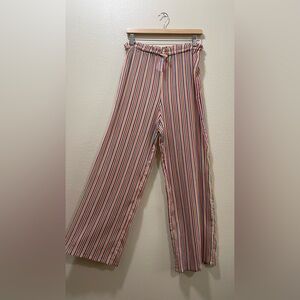 Stefanel multicoloured striped wide leg pants